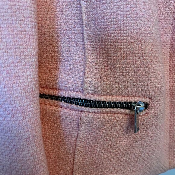 Zip-Front Cotton-Blend Smart Fitted Zara Jacket - Picture 2 of 4